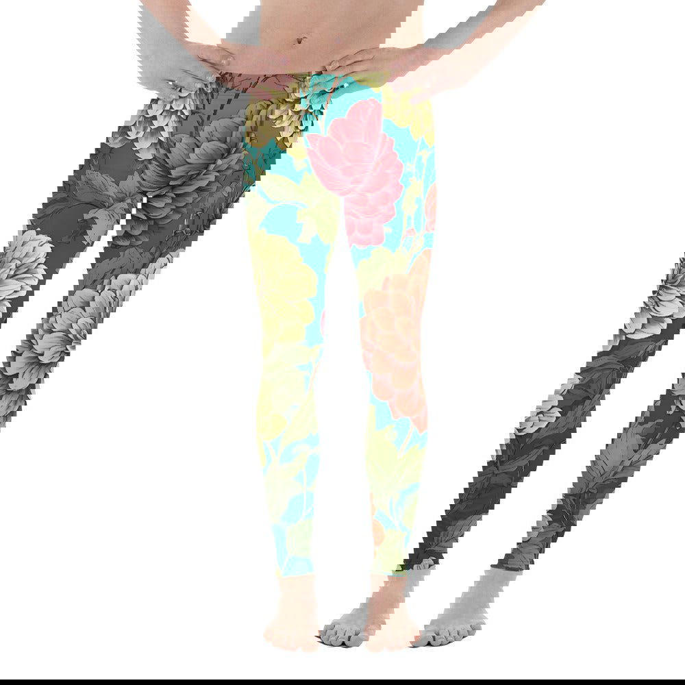 'Dahlia Flowers' Men's Leggings Leggings