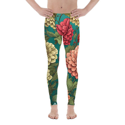 'Dahlia Flowers' Men's Leggings Leggings