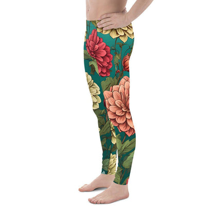 'Dahlia Flowers' Men's Leggings Leggings