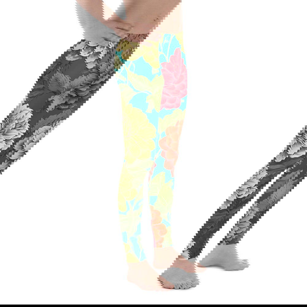 'Dahlia Flowers' Men's Leggings Leggings