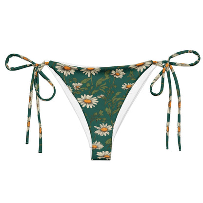 'Daisy Flowers' Recycled string bikini bottom Swimwear