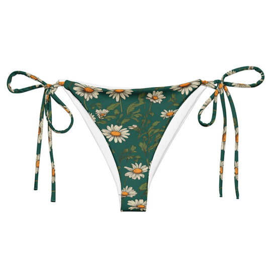 'Daisy Flowers' Recycled string bikini bottom Swimwear