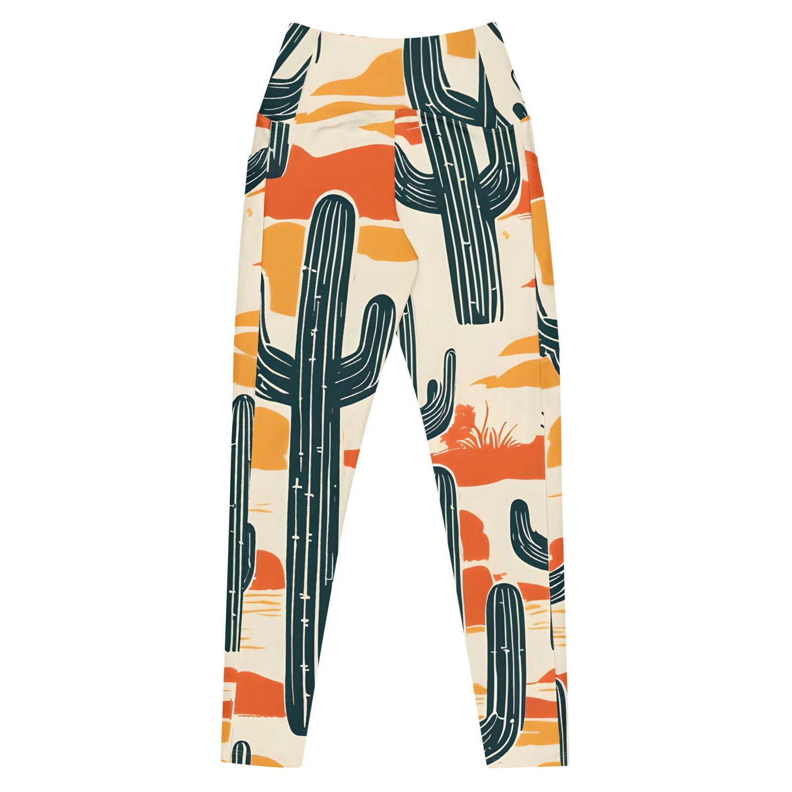 'Desert Cacti' Leggings with pockets Leggings
