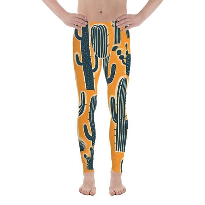 'Desert Cacti' Men's Leggings Leggings