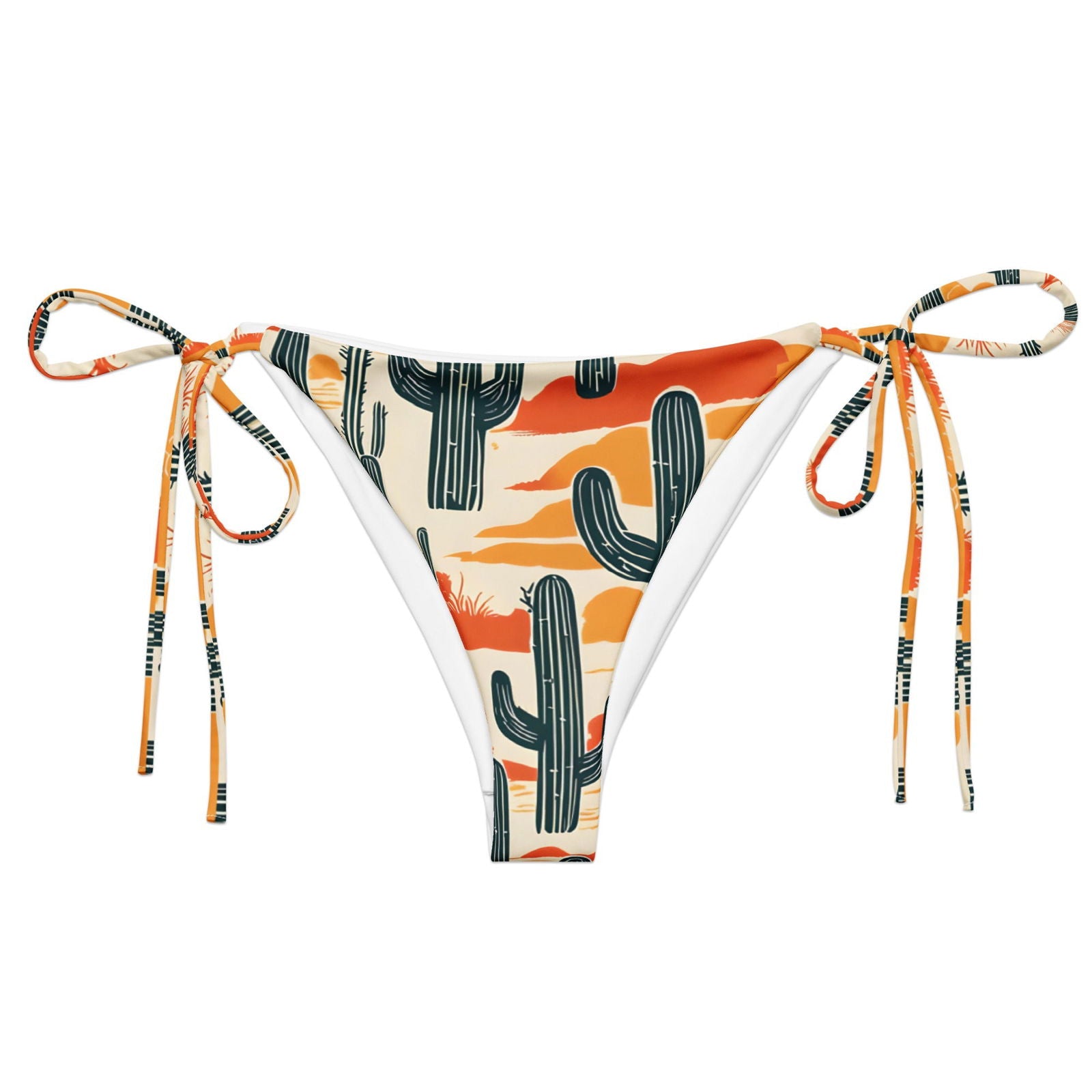 'Desert Cacti' Recycled string bikini bottom Swimwear