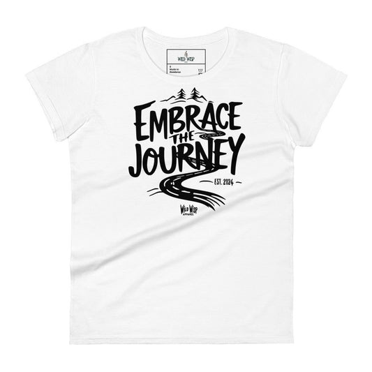 'Embrace the Journey' Women's short sleeve t-shirt - Wild Wisp Apparel