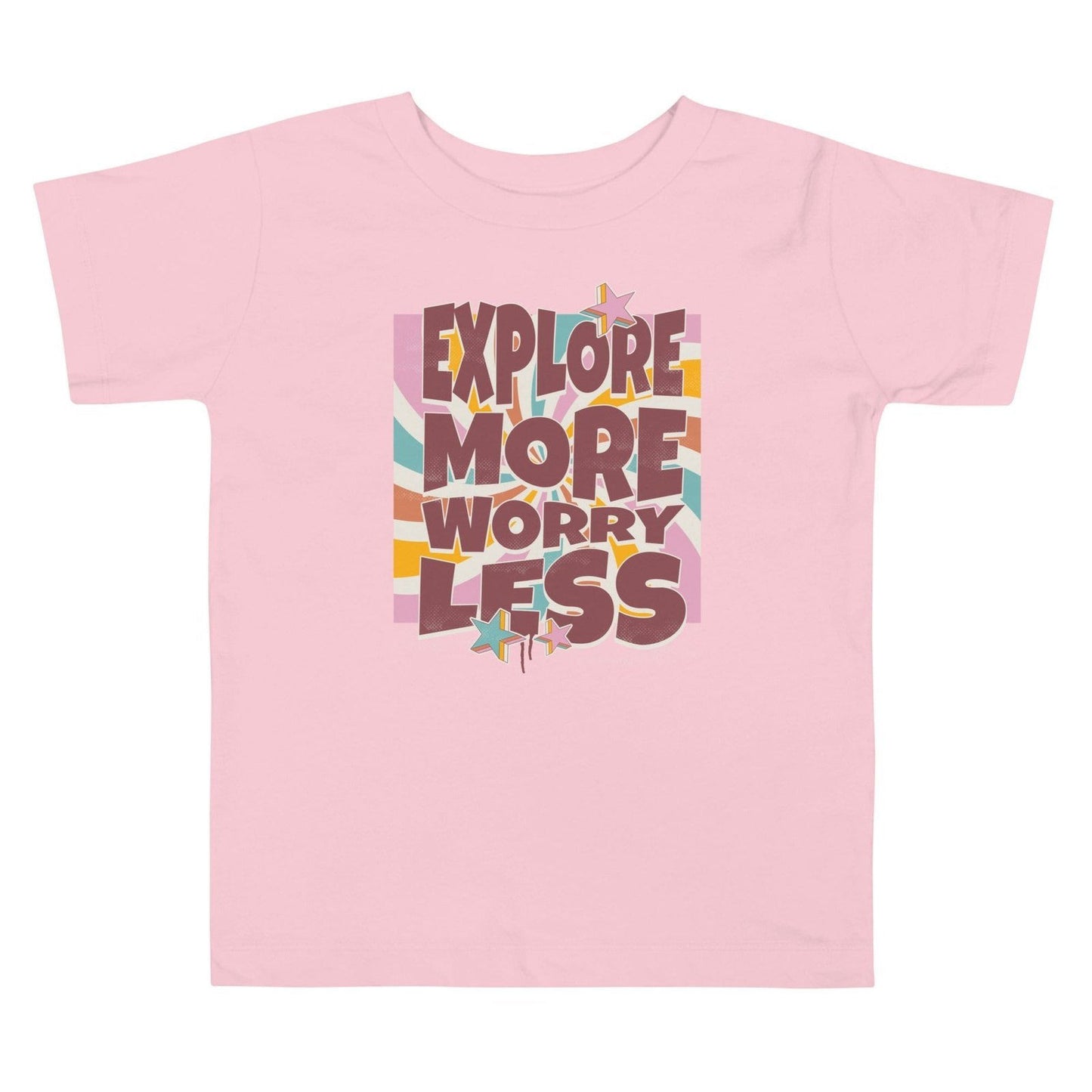 'Explore More Worry Less' Toddler Short Sleeve Tee - Wild Wisp Apparel