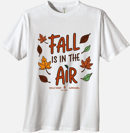 'Fall is in the Air' Organic Unisex Crewneck T-shirt T-Shirts