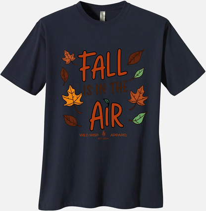 'Fall is in the Air' Organic Unisex Crewneck T-shirt T-Shirts