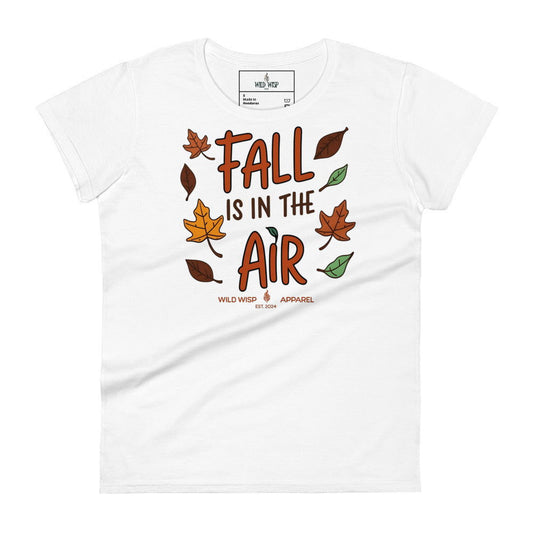 'Fall is in the Air' Women's short sleeve t-shirt - Wild Wisp Apparel