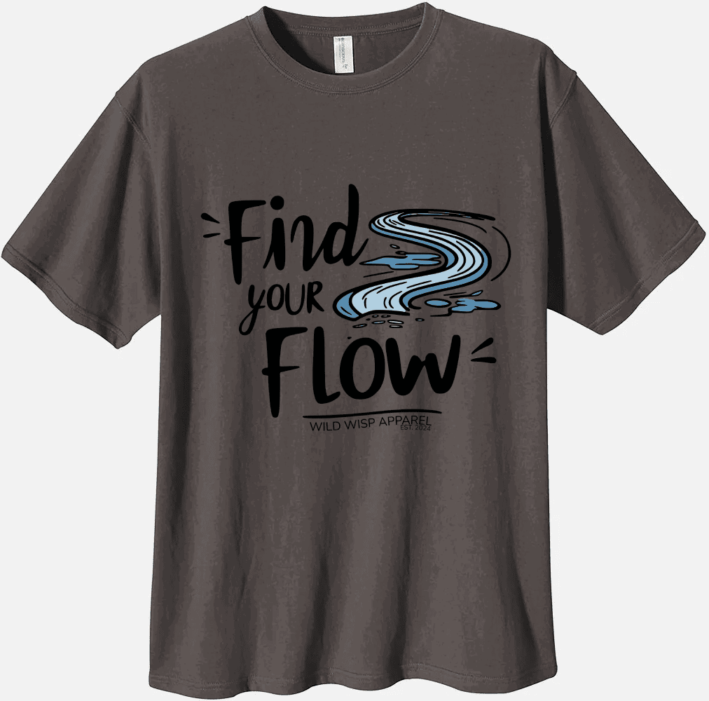 'Find Your Flow' Organic Unisex Crewneck T-shirt T-Shirts
