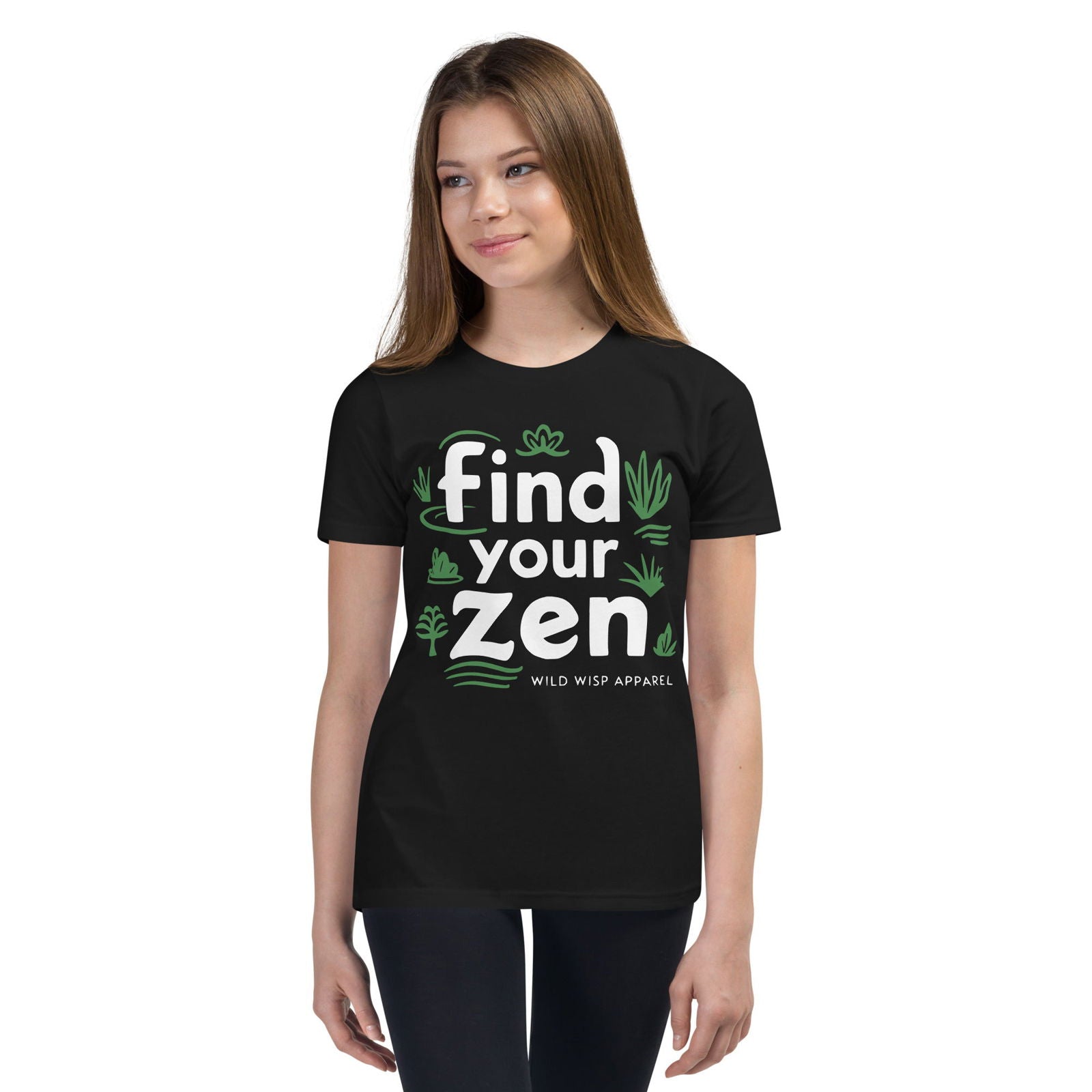 'Find Your Zen' Youth Short Sleeve T-Shirt T-Shirts