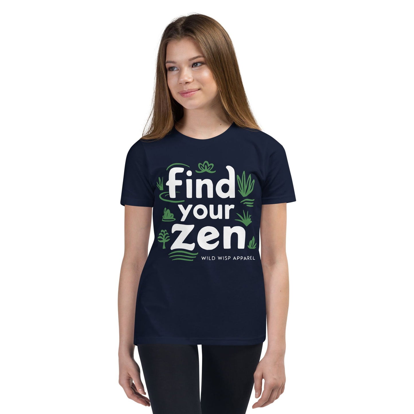 'Find Your Zen' Youth Short Sleeve T-Shirt T-Shirts