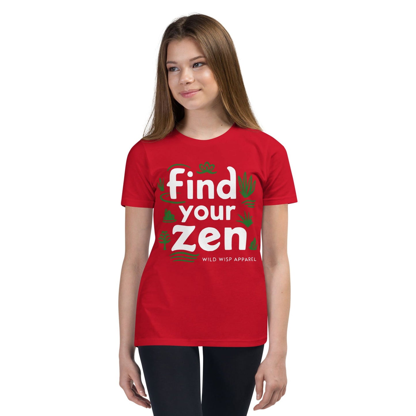 'Find Your Zen' Youth Short Sleeve T-Shirt T-Shirts