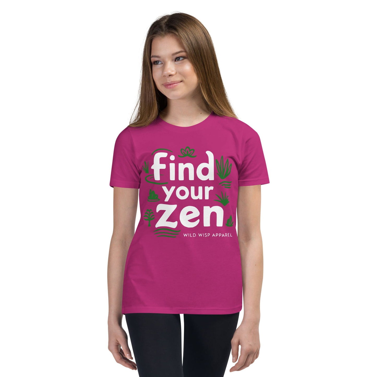 'Find Your Zen' Youth Short Sleeve T-Shirt T-Shirts