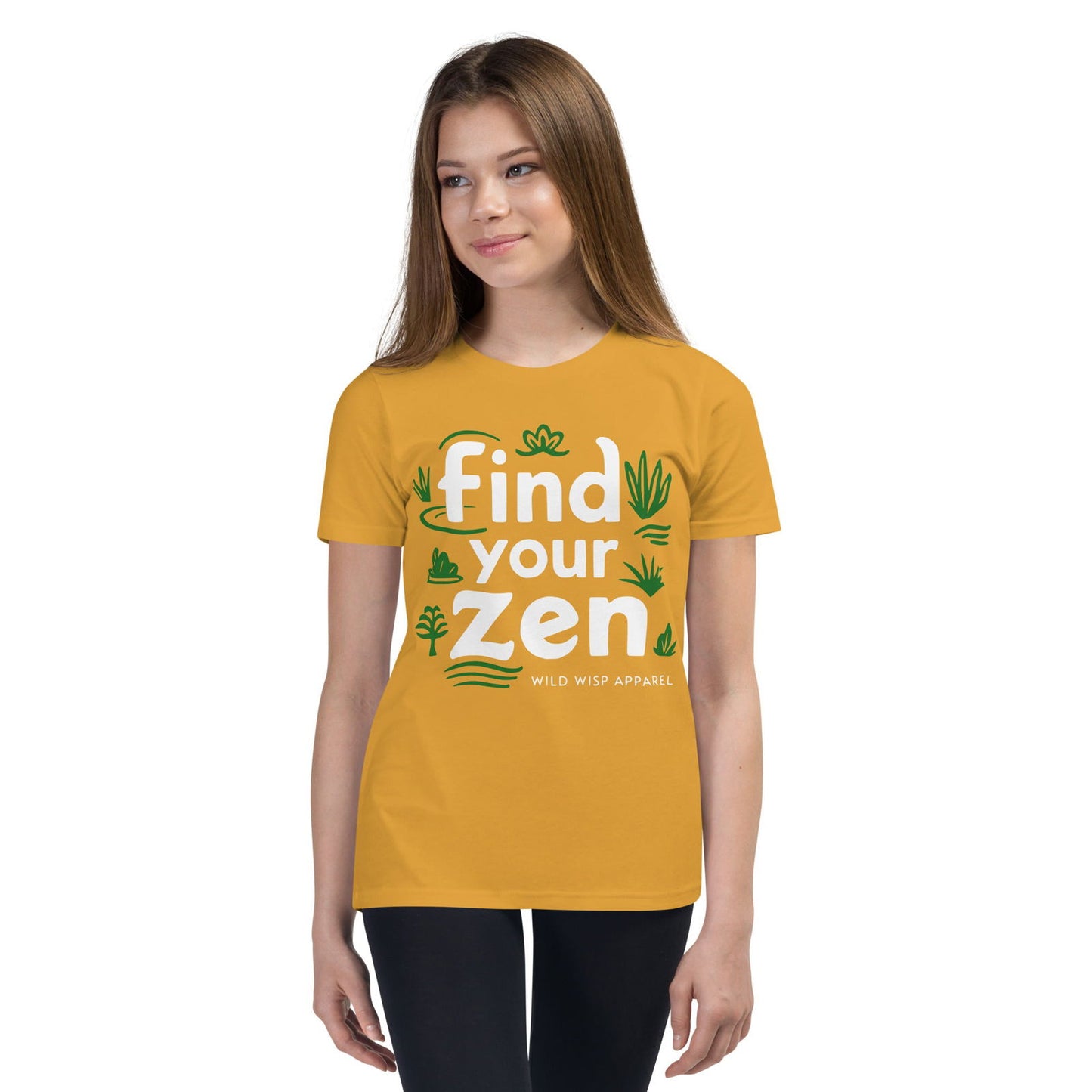 'Find Your Zen' Youth Short Sleeve T-Shirt T-Shirts