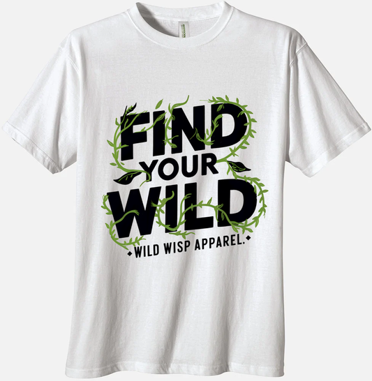 'Find your Wild' Organic Unisex Crewneck T-shirt T-Shirts