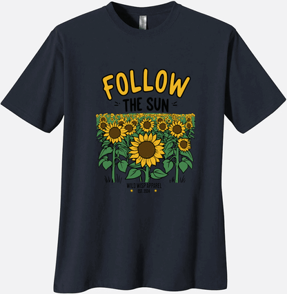 'Follow the Sun' Organic Unisex Crewneck T-shirt T-Shirts