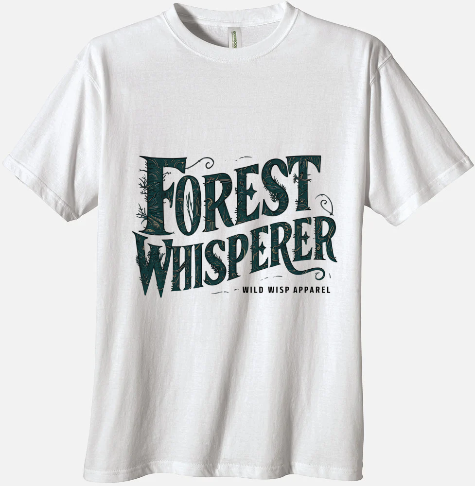 'Forest Whisperer' Organic Unisex Crewneck T-shirt T-Shirts