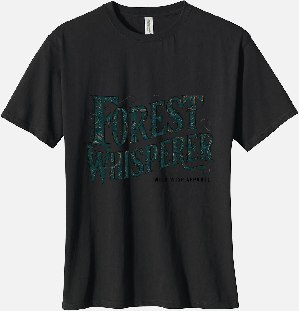 'Forest Whisperer' Organic Unisex Crewneck T-shirt T-Shirts