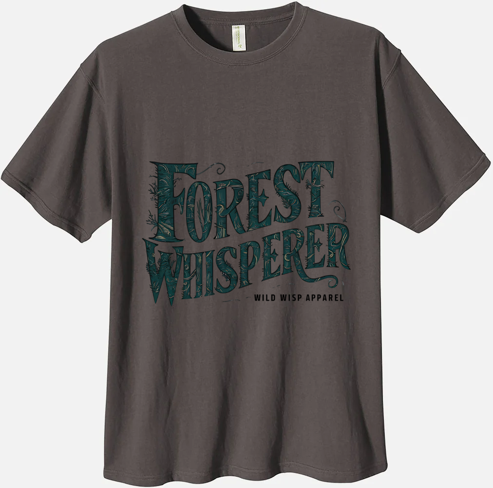 'Forest Whisperer' Organic Unisex Crewneck T-shirt T-Shirts
