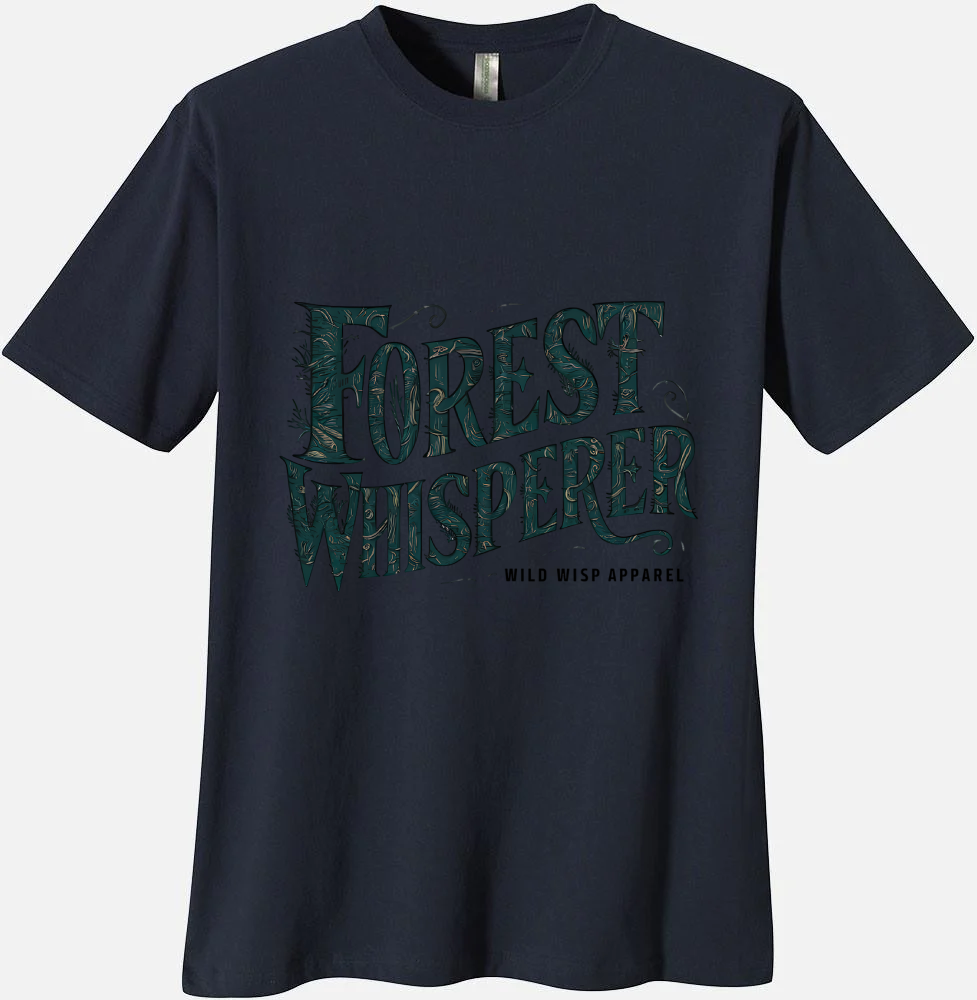 'Forest Whisperer' Organic Unisex Crewneck T-shirt T-Shirts