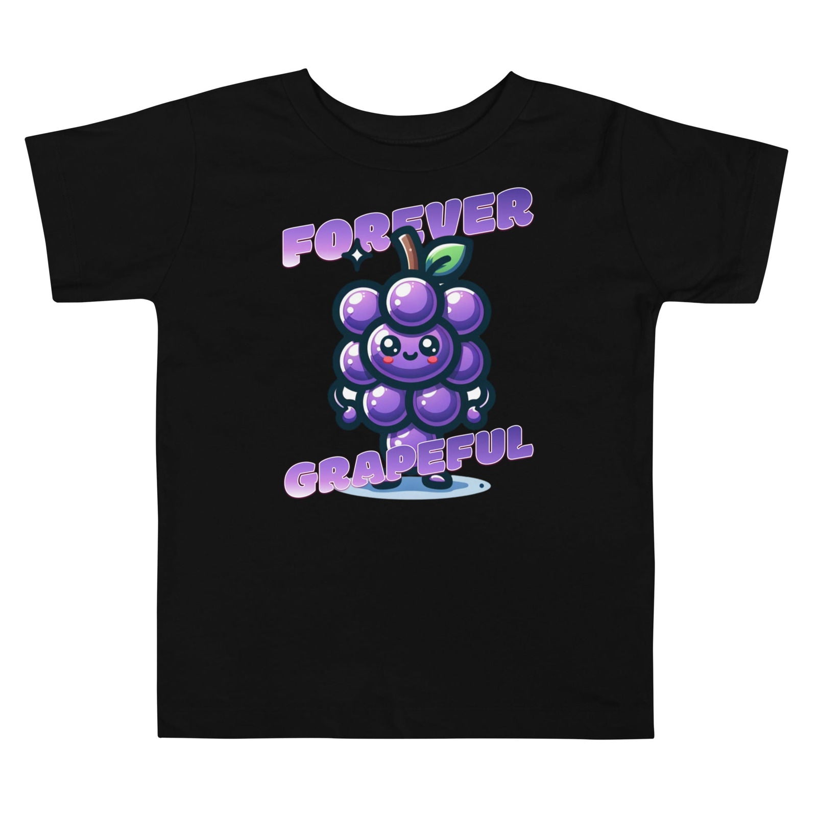 'Forever Grapeful' Toddler Short Sleeve Tee T-Shirts