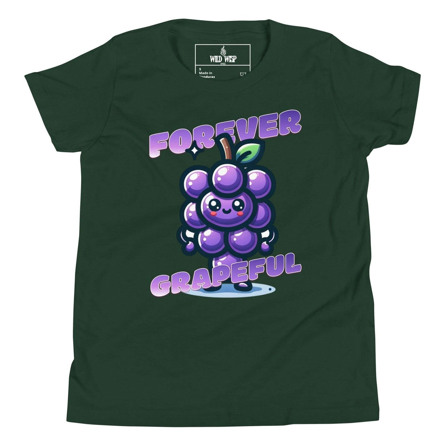 'Forever Grapeful' Youth Short Sleeve T-Shirt - Wild Wisp Apparel