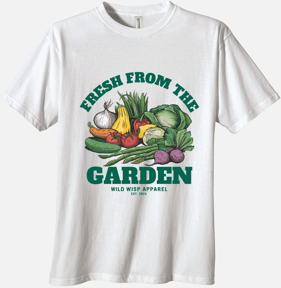 'Fresh From the Garden' Organic Unisex Crewneck T-shirt T-Shirts