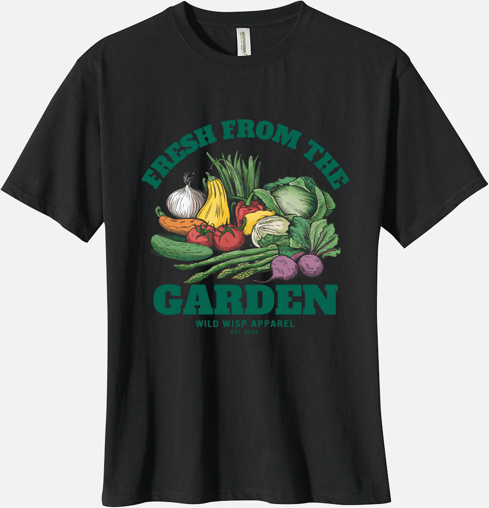 'Fresh From the Garden' Organic Unisex Crewneck T-shirt T-Shirts