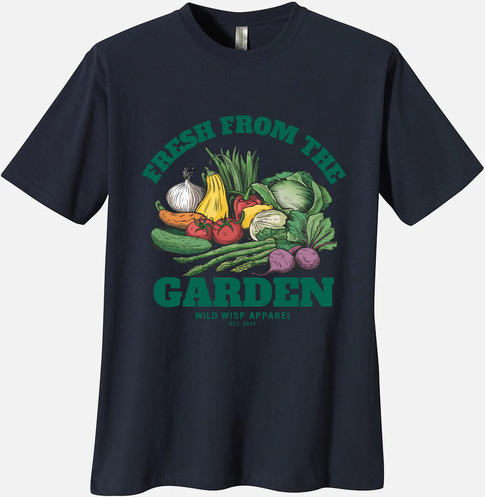 'Fresh From the Garden' Organic Unisex Crewneck T-shirt T-Shirts