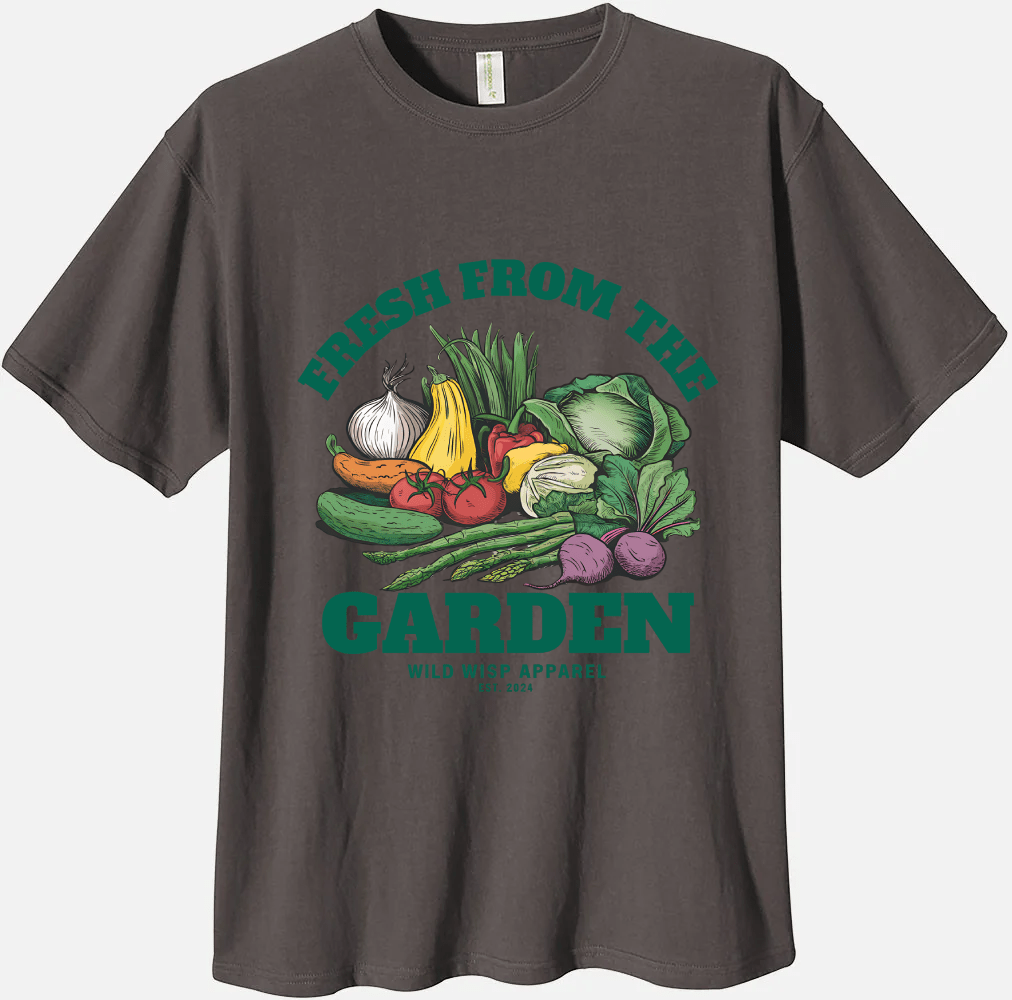 'Fresh From the Garden' Organic Unisex Crewneck T-shirt T-Shirts