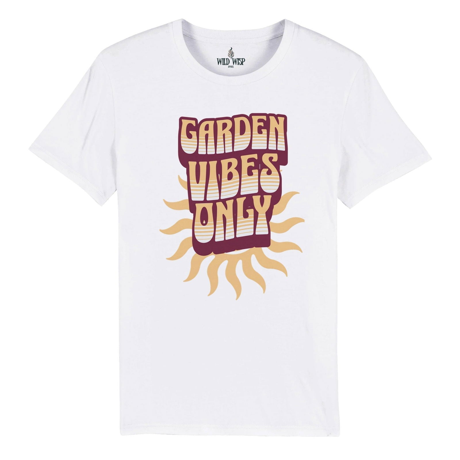 'Garden Vibes Only' Organic Unisex Crewneck T-shirt T-Shirts