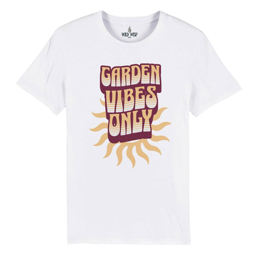 'Garden Vibes Only' Organic Unisex Crewneck T-shirt T-Shirts