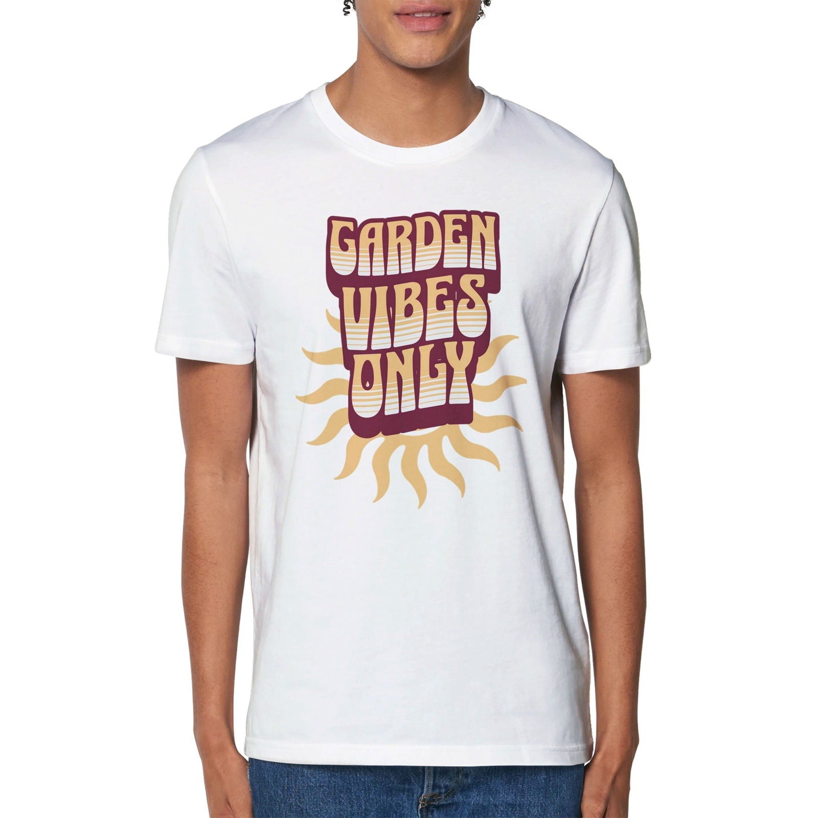'Garden Vibes Only' Organic Unisex Crewneck T-shirt T-Shirts