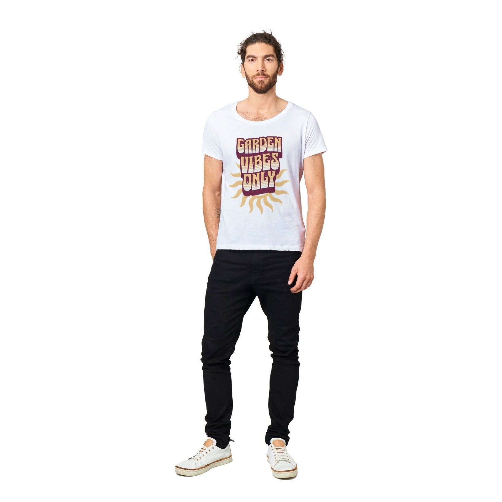'Garden Vibes Only' Organic Unisex Crewneck T-shirt T-Shirts