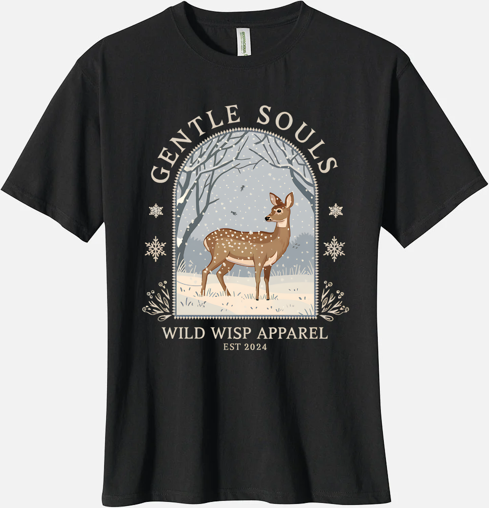 'Gentle Souls' Organic Unisex Crewneck T-shirt