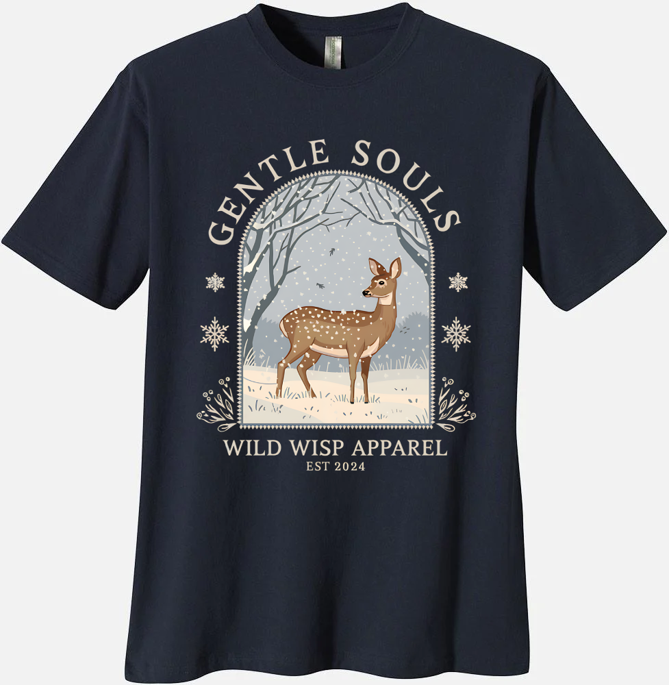 'Gentle Souls' Organic Unisex Crewneck T-shirt