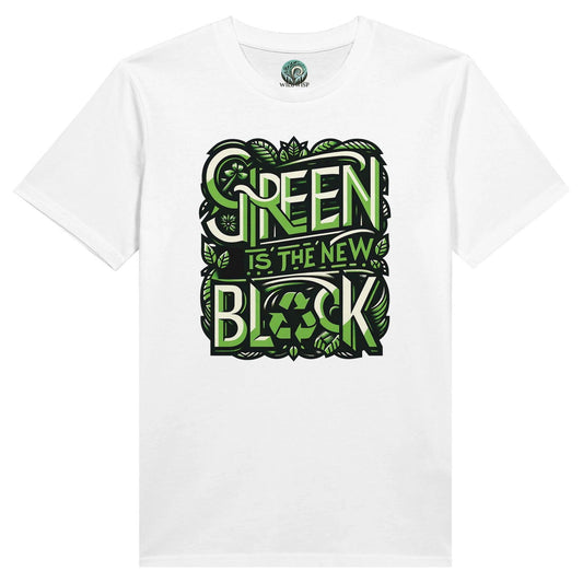"Green Is The New Black" Organic Unisex Crewneck T-shirt T-Shirts