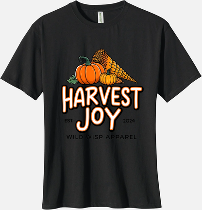 'Harvest Joy' Organic Unisex Crewneck T-shirt T-Shirts