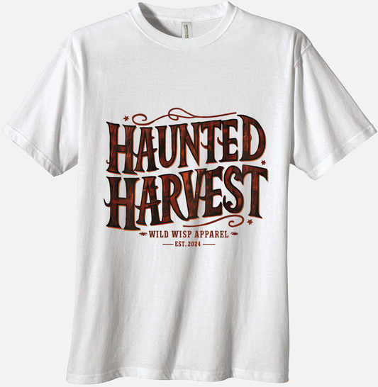 'Haunted Harvest' Organic Unisex Crewneck T-shirt T-Shirts