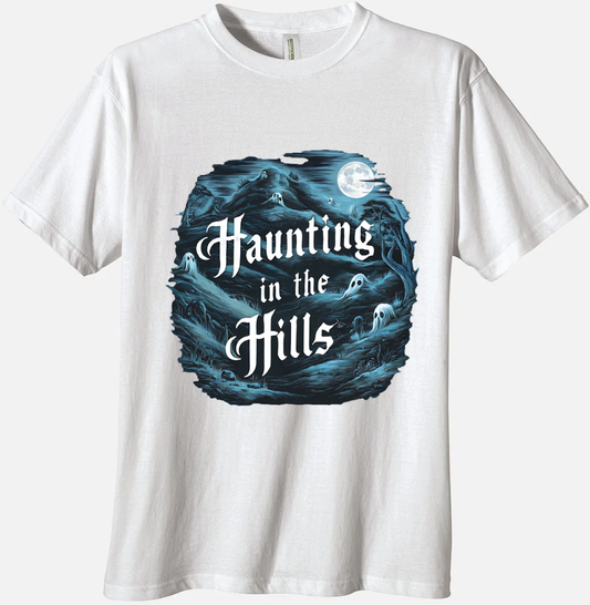 'Haunting In The Hills' Organic Unisex Crewneck T-shirt T-Shirts