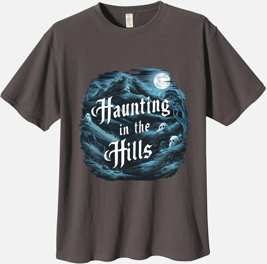 'Haunting In The Hills' Organic Unisex Crewneck T-shirt T-Shirts