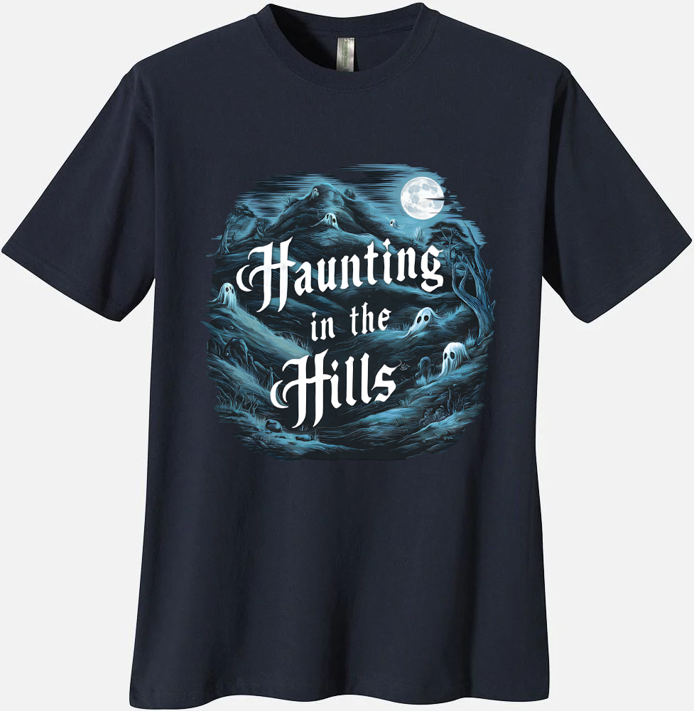 'Haunting In The Hills' Organic Unisex Crewneck T-shirt T-Shirts