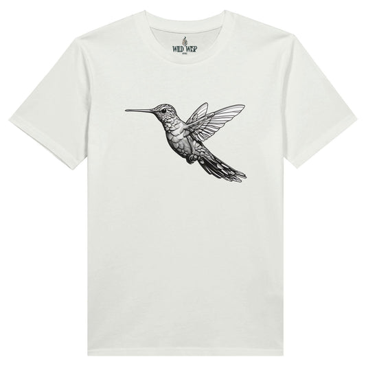 'Hummingbird' Organic Unisex Crewneck T-shirt T-Shirts