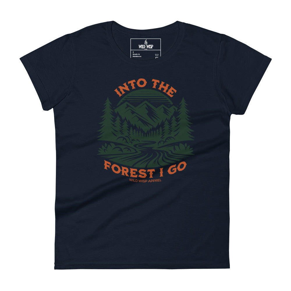 'Into the Forest I Go' Women's short sleeve t-shirt T-Shirts