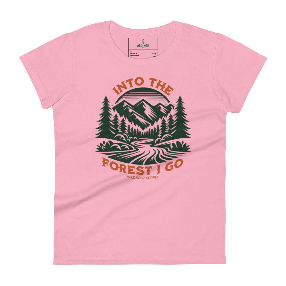 'Into the Forest I Go' Women's short sleeve t-shirt T-Shirts