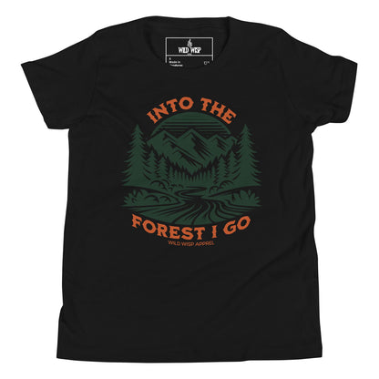 'Into the Forest I Go' Youth Short Sleeve T-Shirt T-Shirts