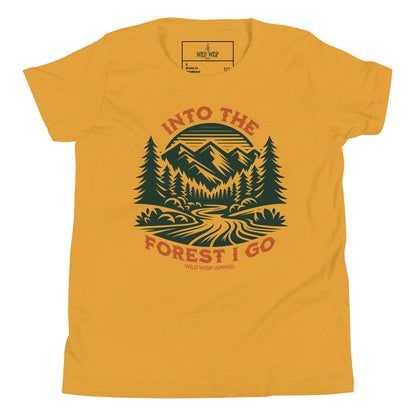'Into the Forest I Go' Youth Short Sleeve T-Shirt T-Shirts