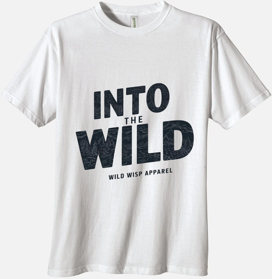 'Into the Wild' Organic Unisex Crewneck T-shirt T-Shirts